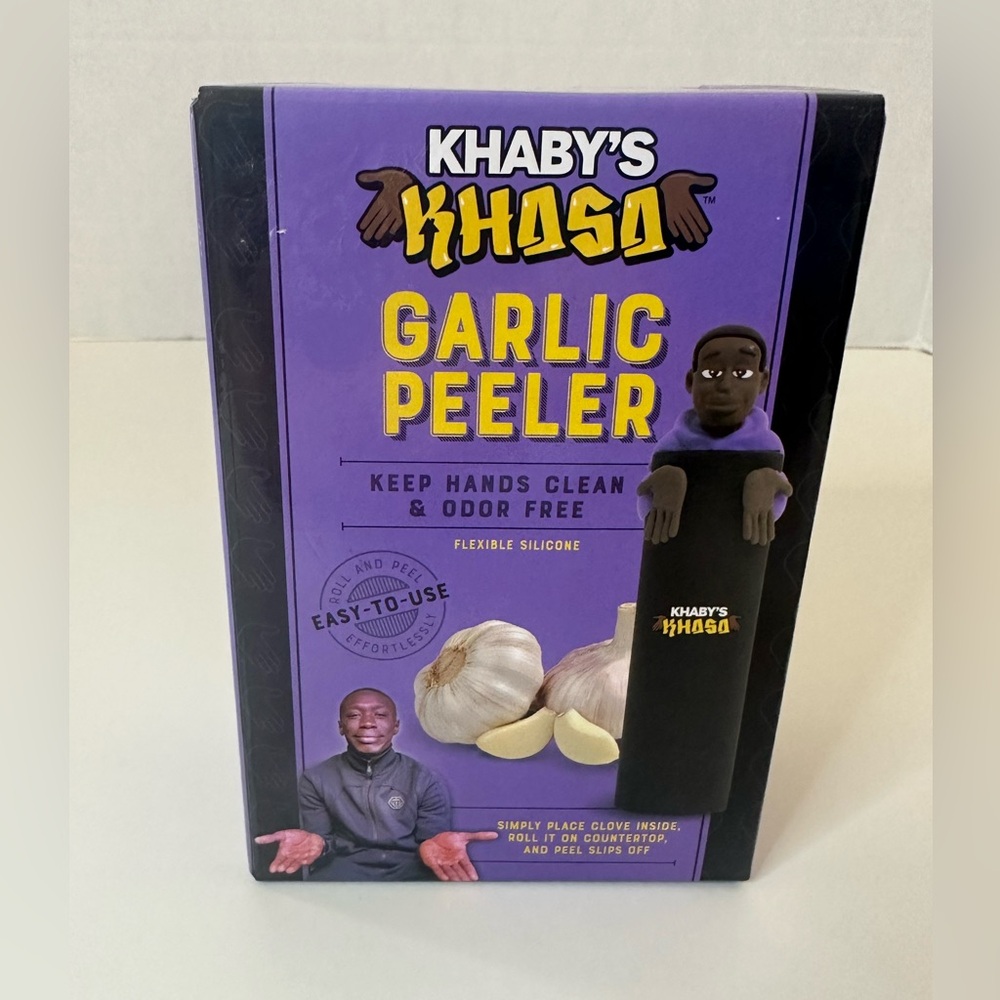 Khaby Lame Garlic Peeler Silicone Tube Roller, NEW IN‎ BOX